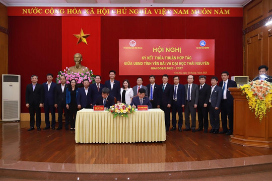 Đại học Thái Nguyên ký kết thỏa thuận hợp tác với tỉnh Yên Bái