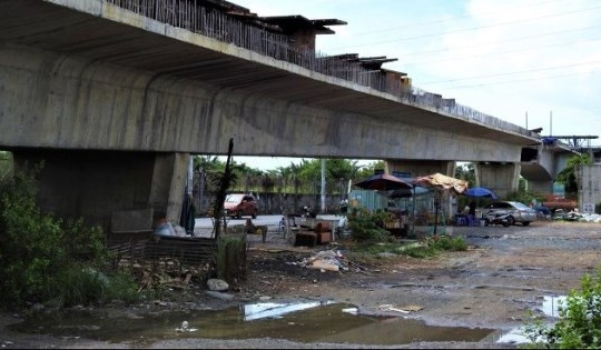 Cầu Nam Lý được tiếp tục thi công sau 4 năm tạm ngưng