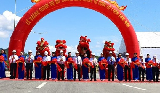 Khánh Hòa khánh thành tuyến đường giao thông từ quốc lộ 1 đến Đầm Môn