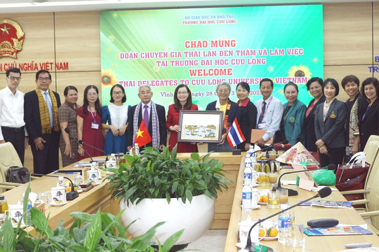 Trường ĐH Cửu Long tăng cường kết nối chuyên gia Thái Lan