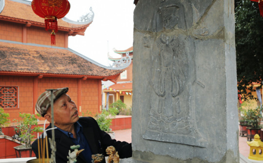 Bí mật về tấm bia khắc nổi hình vua được công nhận là bảo vật quốc gia