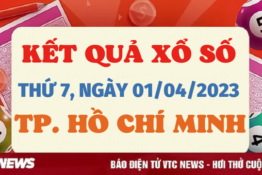 XSHCM 1/4 - Kết quả xổ số Hồ Chí Minh ngày 1/4/2023 