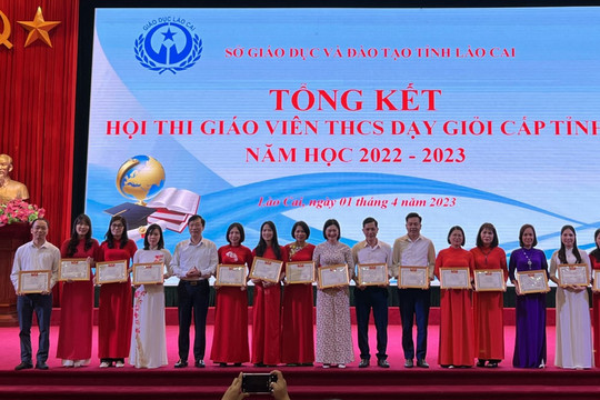 Vinh danh 546 giáo viên THCS dạy giỏi cấp tỉnh Lào Cai