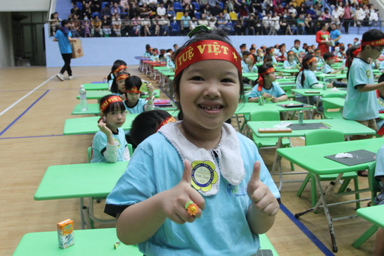 Hơn 600 học sinh mầm non Hà Nội đua tài tính nhẩm nhanh