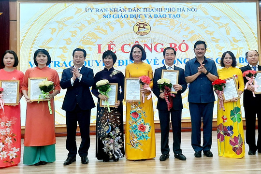 Sở GD&ĐT Hà Nội bổ nhiệm một số hiệu trưởng trường THPT