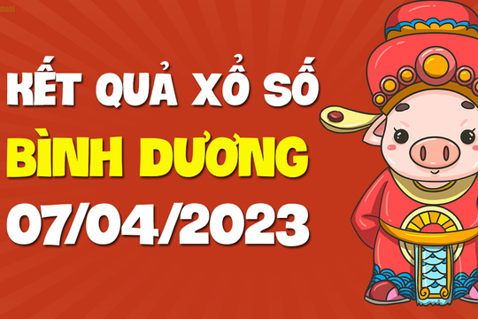 XSBD 7/4 - Kết quả xổ số Bình Dương hôm nay ngày 7/4