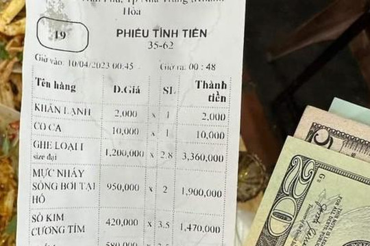 Nha Trang niêm phong máy tính tiền nhà hàng hải sản bị tố 'chặt chém'