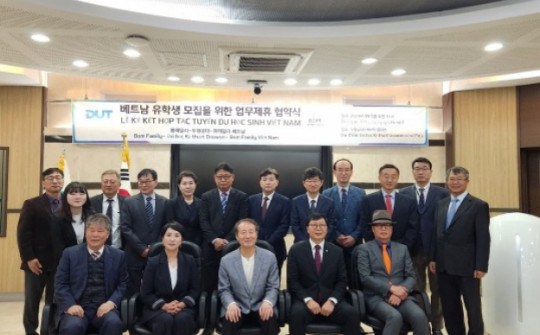 Đại học Kỹ thuật Doowon cùng công ty Bom Family ký bản ghi nhớ về tuyển sinh du học sinh Việt Nam