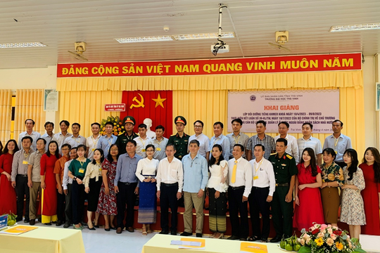 Trường ĐH Trà Vinh bồi dưỡng Tiếng Khmer cho cán bộ