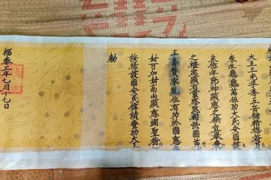 Sắc phong được rao bán ở Trung Quốc từng bị mất cắp ở Phú Thọ