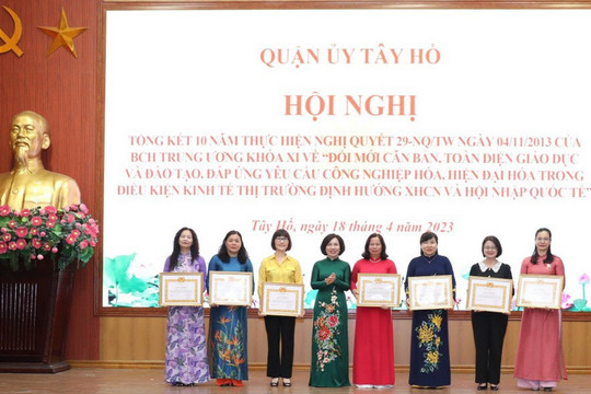 Quận Tây Hồ tổng kết 10 năm thực hiện Nghị quyết 29