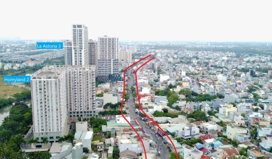 Những khu đất có thể thu hồi để mở rộng đường Nguyễn Duy Trinh ở TP Thủ Đức