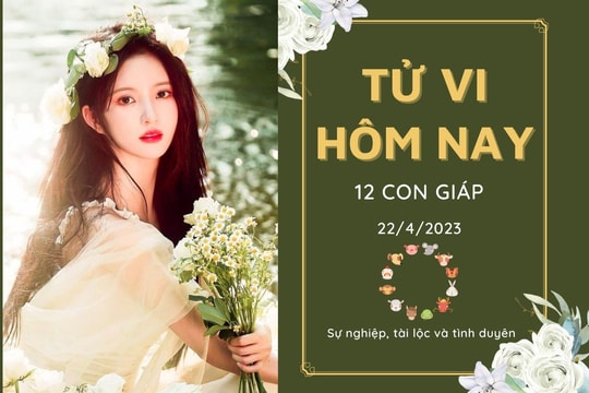 Tử vi hàng ngày hôm nay của 12 con giáp 22/4/2023