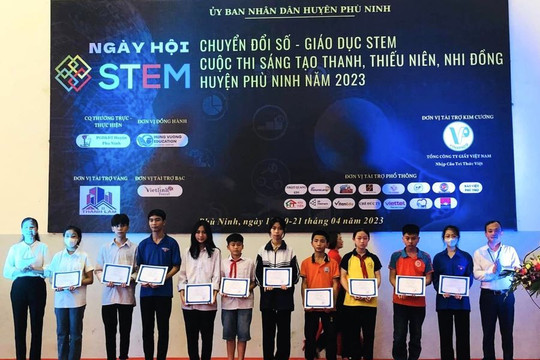 50 trường học tham gia Ngày hội STEM tại Phú Thọ