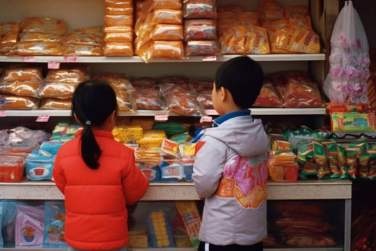 Người mẹ Trung Quốc dọa nạt cửa hàng bán đồ ăn vặt cho con