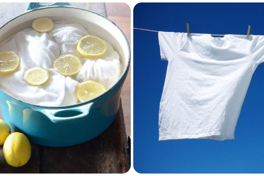3 cách tẩy trắng quần áo bằng chanh hiệu quả và an toàn