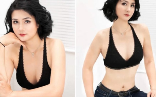 "Huyền thoại sắc đẹp bóng chuyền" Kim Huệ mặc khoe dáng