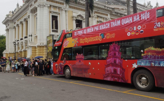 Hà Nội: Thêm xe buýt 2 tầng phục vụ miễn phí người dân dịp nghỉ lễ