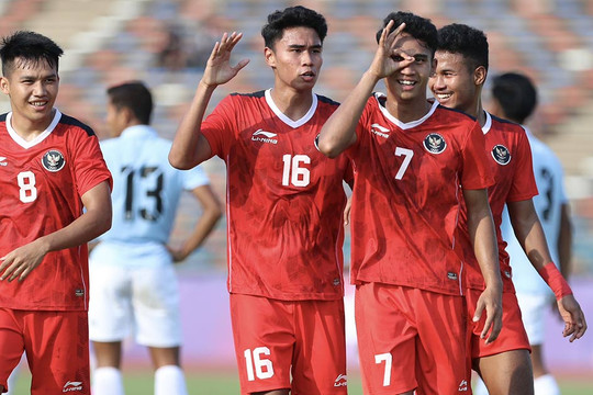 Video bóng đá U22 Indonesia - U22 Myanmar: Đại thắng "5 sao", gần như chắc vé bán kết (SEA Games 32)