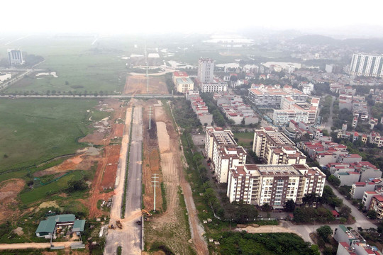 Hình ảnh tuyến đường BT 468 tỷ đồng/km đang xây dựng ở Bắc Ninh
