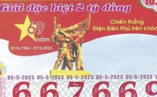 Công ty xổ số Bình Dương xin lỗi vì in sai thông tin lịch sử trên vé số