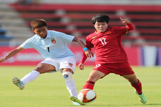Kết quả bóng đá nữ Việt Nam - nữ Myanmar: Huỳnh Như lập công, đánh mất lợi thế (SEA Games) (H1)