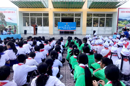Hơn 500 học sinh An Giang tham gia Hội thi nghi thức Đội
