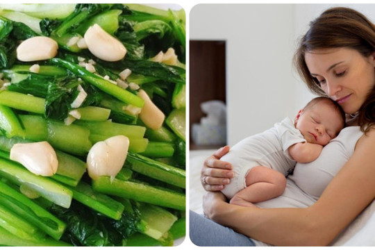 Mẹ sau sinh ăn rau cải ngọt được không?
