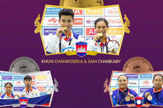 Campuchia bội thu HCV, "chấp" cả làng Đông Nam Á ở bảng xếp hạng huy chương SEA Games 32