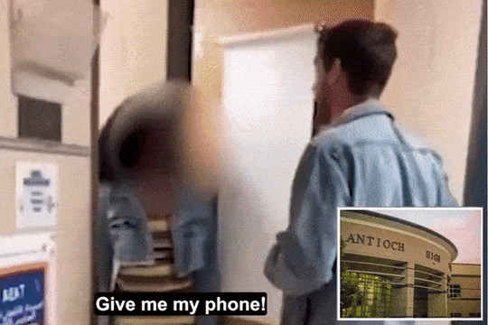 Giáo viên ở Mỹ bị xịt hơi cay vào mặt vì thu điện thoại của học sinh