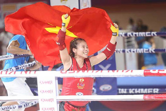 Trực tiếp SEA Games đoàn Việt Nam ngày 11/5: Phương Thủy hạ võ sỹ chủ nhà môn Kun Khmer