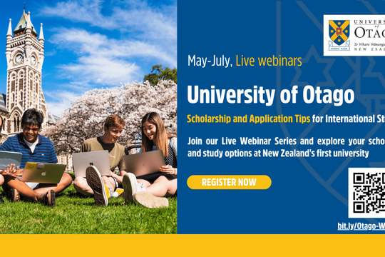 Đại học Otago giới thiệu chương trình học bổng cho sinh viên quốc tế