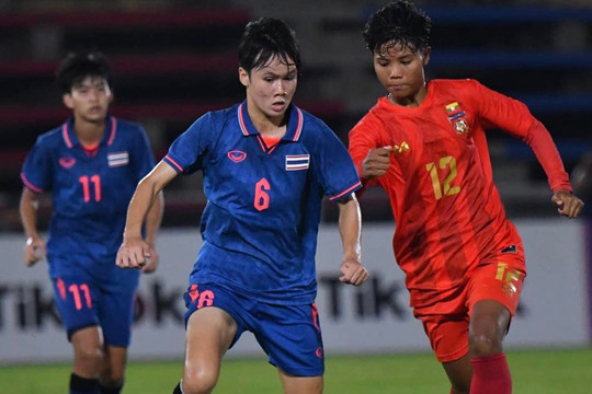 Video bóng đá nữ Thái Lan - Myanmar: Ngược dòng chấn động, vé "vàng" về tay (SEA Games)