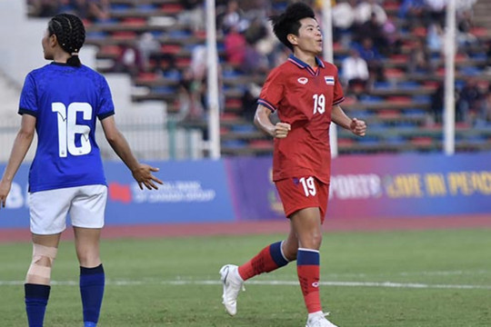 Trực tiếp bóng đá nữ Thái Lan - Campuchia: Siêu phẩm ấn định chiến thắng (SEA Games) (Hết giờ)