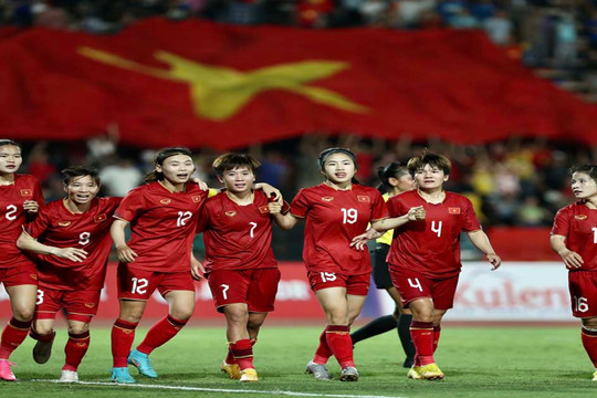 Video bóng đá ĐT nữ Việt Nam - ĐT nữ Myanmar: Huỳnh Như - Thanh Nhã chói sáng, lịch sử vinh danh (chung kết SEA Games)