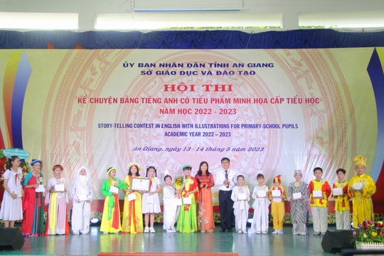 An Giang trao giải Hội thi Kể chuyện bằng Tiếng Anh cấp tiểu học