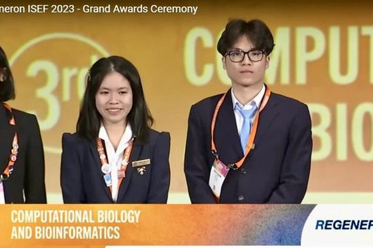 HS Việt Nam đoạt giải Ba Hội thi khoa học kỹ thuật quốc tế 2023