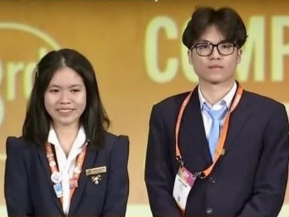 Hai học sinh giành giải ba cuộc thi Khoa học Kỹ thuật quốc tế