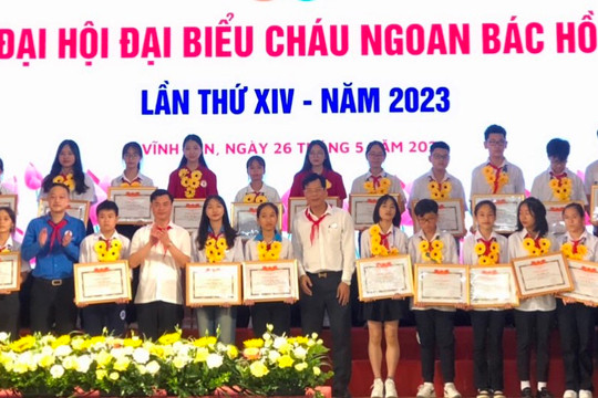 155 học sinh TP Vĩnh Yên được tuyên dương gương Cháu ngoan Bác Hồ