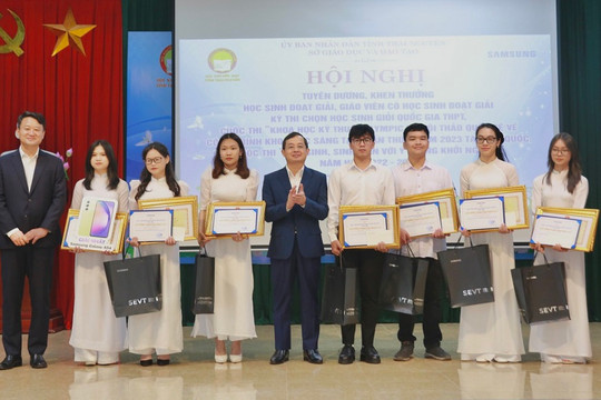 Thái Nguyên tuyên dương học sinh đoạt giải quốc gia, quốc tế