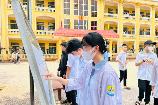 Hơn 19,7 nghìn thí sinh Bắc Giang làm thủ tục dự thi vào lớp 10