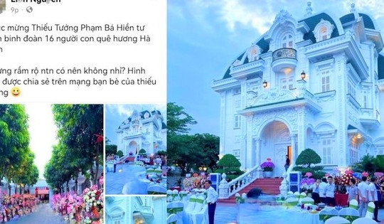Lãnh đạo tỉnh Hà Tĩnh nói gì về bữa tiệc vinh quy bái tổ của thiếu tướng Phạm Bá Hiền?