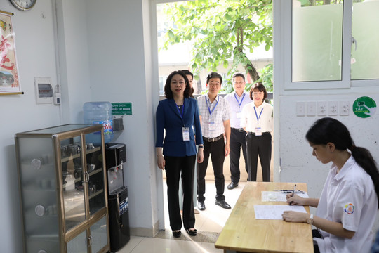 Kiểm tra công tác tổ chức kỳ thi vào lớp 10 tại Hà Nội