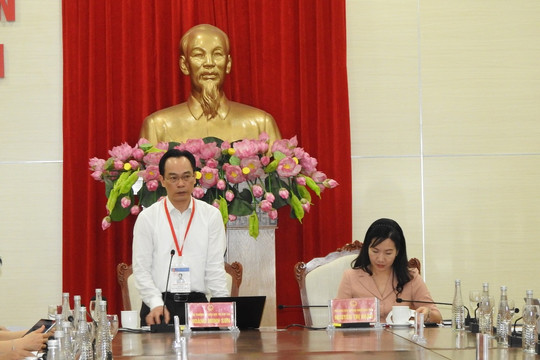 Thứ trưởng Hoàng Minh Sơn làm việc với tỉnh Quảng Ninh