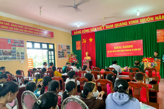 Khai giảng lớp dạy tiếng Khmer cho học sinh ở Sóc Trăng
