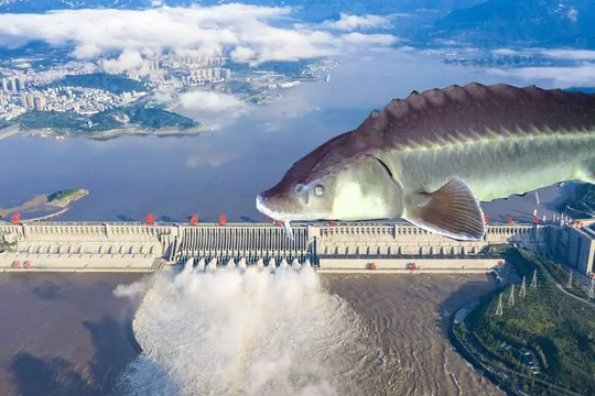Con cá to nhất trong 'thiên đường cá' của Trung Quốc lớn cỡ nào?