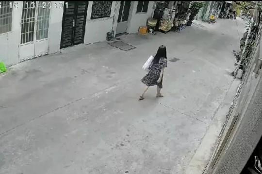 Clip người phụ nữ bị kẻ gian giật túi xách ở TPHCM