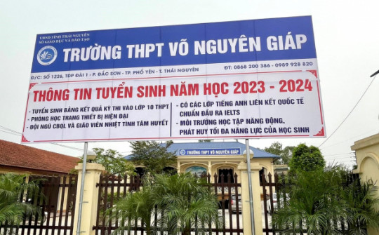 Trường THPT Võ Nguyên Giáp (Thái Nguyên) – ngôi trường chắp cánh cho tài năng tỏa sáng