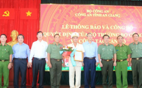 Bộ Công an điều động Phó Giám đốc công an tỉnh An Giang, Kiên Giang