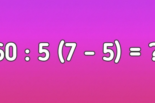 Bài toán đơn giản này có kết quả bằng bao nhiêu?